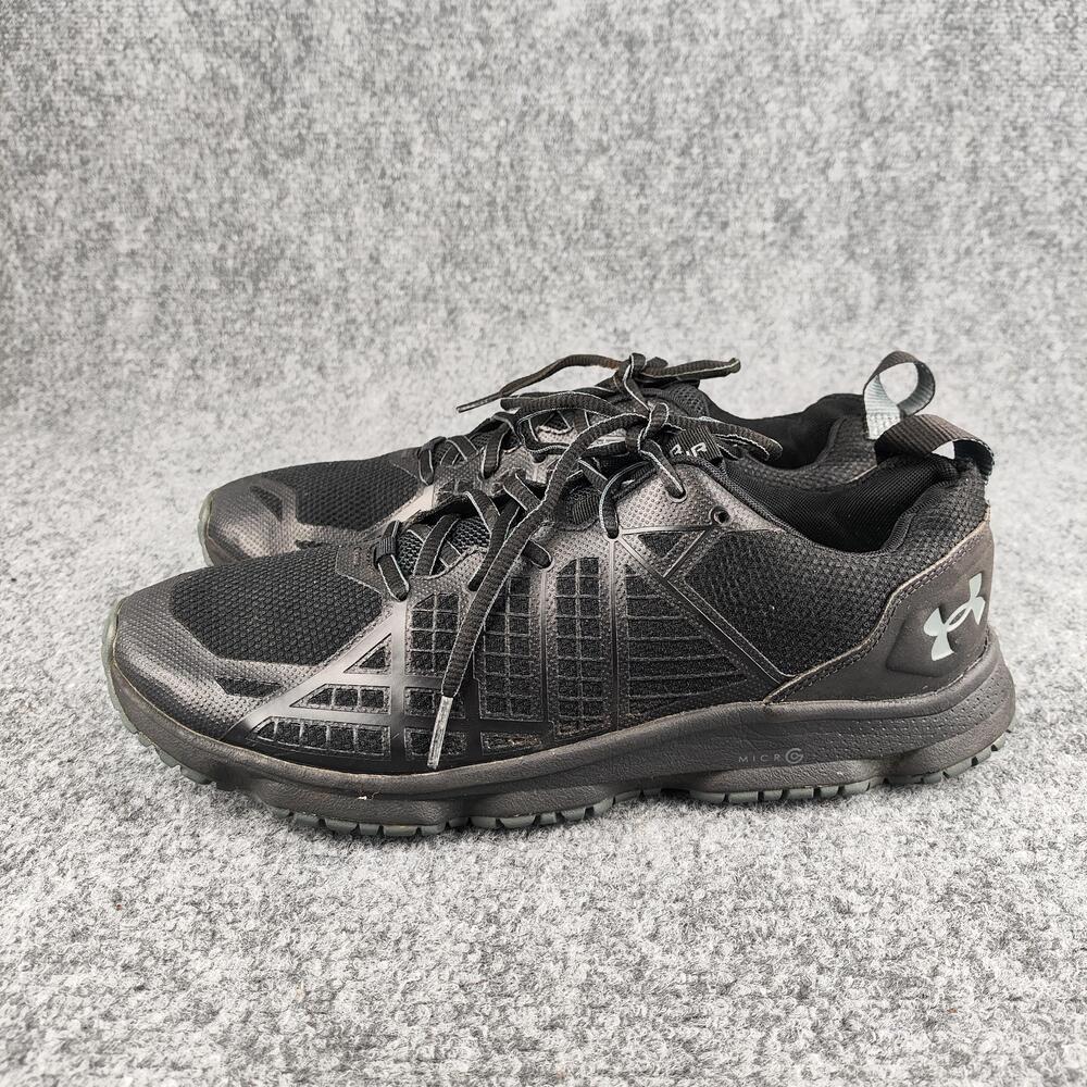 Under Armour Micro G Shoes Mens Size 9.5 Black Running Sneakers Slip Resistant